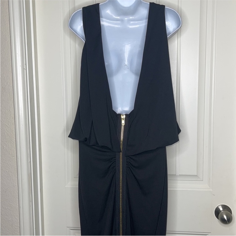 Caribbean Queen Black Open Back Dress Size M